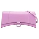 Bolsa de ombro stretch Hourglass Balenciaga rosa