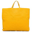 Yellow Bottega Veneta Intrecciato Nappa Tote Bag Satchel