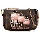 Braune Louis Vuitton Monogram Affiche Mini Pochette Accessoires Schultertasche