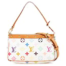 Sac à épaule Pochette Accessoires Monogram Multicolore Louis Vuitton blanc