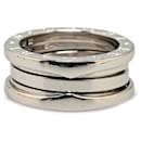 Silver Bvlgari 18K White Gold B.Zero1 Three Band Ring - Bulgari