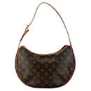 Brown Louis Vuitton Monogram Croissant MM Hobo Bag