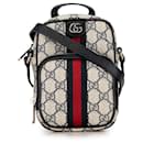 Bolsa Ophidia Mini GG Supreme bege da Gucci