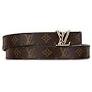 Brown Louis Vuitton Monogram Initiales Reversible Belt