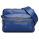 Blue Louis Vuitton Taiga Outdoor Messenger PM Crossbody Bag