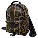 Brown Louis Vuitton Wild Animal Palm Springs PM Backpack