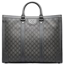 Borsa Ophidia Grande GG Supreme grigia di Gucci