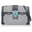 Gray Louis Vuitton Monogram Damier Pop Trunk Clutch