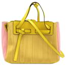 Gelbe LOEWE Mini Nylon Lazo Tasche - Loewe