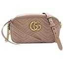 Beige Gucci Petit GG Marmont Matelassé Crossbody