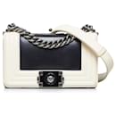 Bolso cruzado Boy bicolor negro de Chanel Small