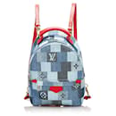 Blauer Louis Vuitton Monogram Denim Palm Springs Rucksack