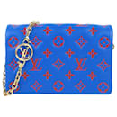 Pochete Coussin Monograma Louis Vuitton azul