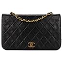 Chanel gesteppte Lammleder 24K Gold Einzelklappen Tasche