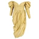 Robe Midi en Lin Vert Zimmermann Sensory Drape