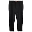 Acne Studios Straight Leg Trousers in Black Cotton