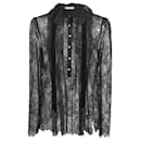 Philosophy di Lorenzo Serafini Lace Blouse in Black Polyamide - Autre Marque