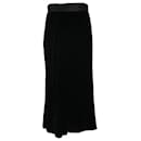 Dolce & Gabbana Midi Skirt in Black Velvet