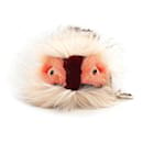 Fendi Brown Monster Fur Pom-Pom Bag Charm