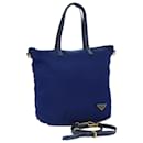 PRADA Tote Bag Nylon 2way Blue Auth 79151 - Prada