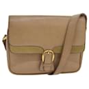 GUCCI Shoulder Bag Leather Beige Auth fm3502 - Gucci