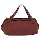 BOTTEGA VENETA INTRECCIATO Tote Bag Leather Red Auth mr274 - Autre Marque