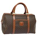 Bolsa Boston em lona Macadam CELINE em couro PVC marrom Auth bs15494 - Céline