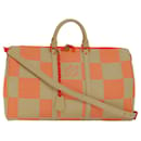 LOUIS VUITTON Damier Giant Keepall Bandouliere 50 Bag Beige M57419 Auth 78074S - Louis Vuitton