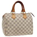 LOUIS VUITTON Bolsa de Mão Speedy 25 Damier Azur N41534 LV Auth 79271 - Louis Vuitton