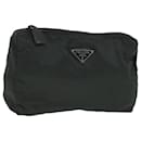 PRADA Pouch Nylon Khaki Auth 79278 - Prada