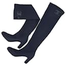 Chanel Bottes Soks en Textil Noir avec Logo CC Taille 38.5