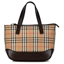 Sac à main en check Haymarket marron Burberry