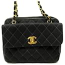 VINTAGE CHANEL CAMERA LOGO CC JERSEY QUILTED SHOULDER BAG - Chanel