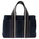 HERMES TROCA PM BAG IN CANVAS & LEATHER BLACK TOTE HAND BAG - Hermès