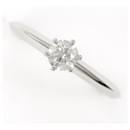 Tiffany & Co PT950 Platinum Diamond Solitaire Ring Size 9 in Great Condition - Autre Marque