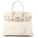 HERMES BIRKIN 30 Crepe Epsom C Stamp Handbag - Hermès