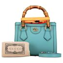 Bolsa Gucci Bamboo Diana - Couro Azul Claro