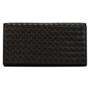 Bottega Veneta Intrecciato Brown Leather Bi-Fold Wallet for Women