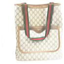 Gucci Sherry Line Blue Leather Tote Bag