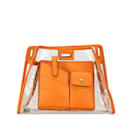 Fendi Medium Peekaboo Defender Sac Couverture - Cuir Vinyle Transparent Orange