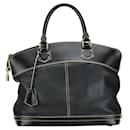 Bolso Louis Vuitton Suhali Lockit MM - Cuero Negro