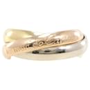 Cartier Trinity K18 Gold Band Ring for Women