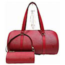 Bolsa Louis Vuitton Epi Soufflot na cor vermelho castelhano