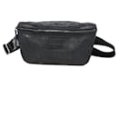 Gucci Black Men's Waist Bag GG Imprime 233269