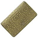 Chanel Gold Leather Bi-fold Long Wallet for Women