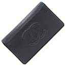 Chanel Black Caviar Leather Bi-Fold Long Wallet for Women