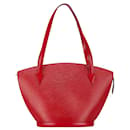 Louis Vuitton Epi Saint Jacques Handbag in Castilian Red