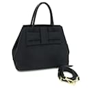 Prada Black Nylon Leather Shoulder Bag