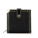 Portefeuille long compact zippé Suhali Louis Vuitton - Cuir noir