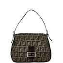 Fendi Zucca Mamma Bucket Bag - Brown Canvas Leather Handbag